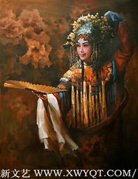 赵新颖作品 《贵妃醉酒》 规格：90cm×120cm 创作年代：2015年